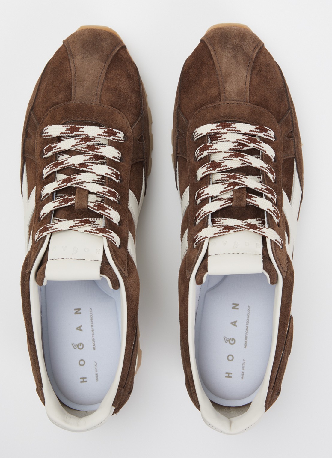 Hogan H701 86er sneaker van suède - detail 4 donkerbruin