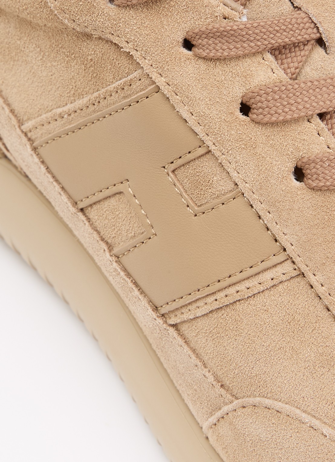 Hogan H709 New Cube sneaker van suède - detail 6 beige