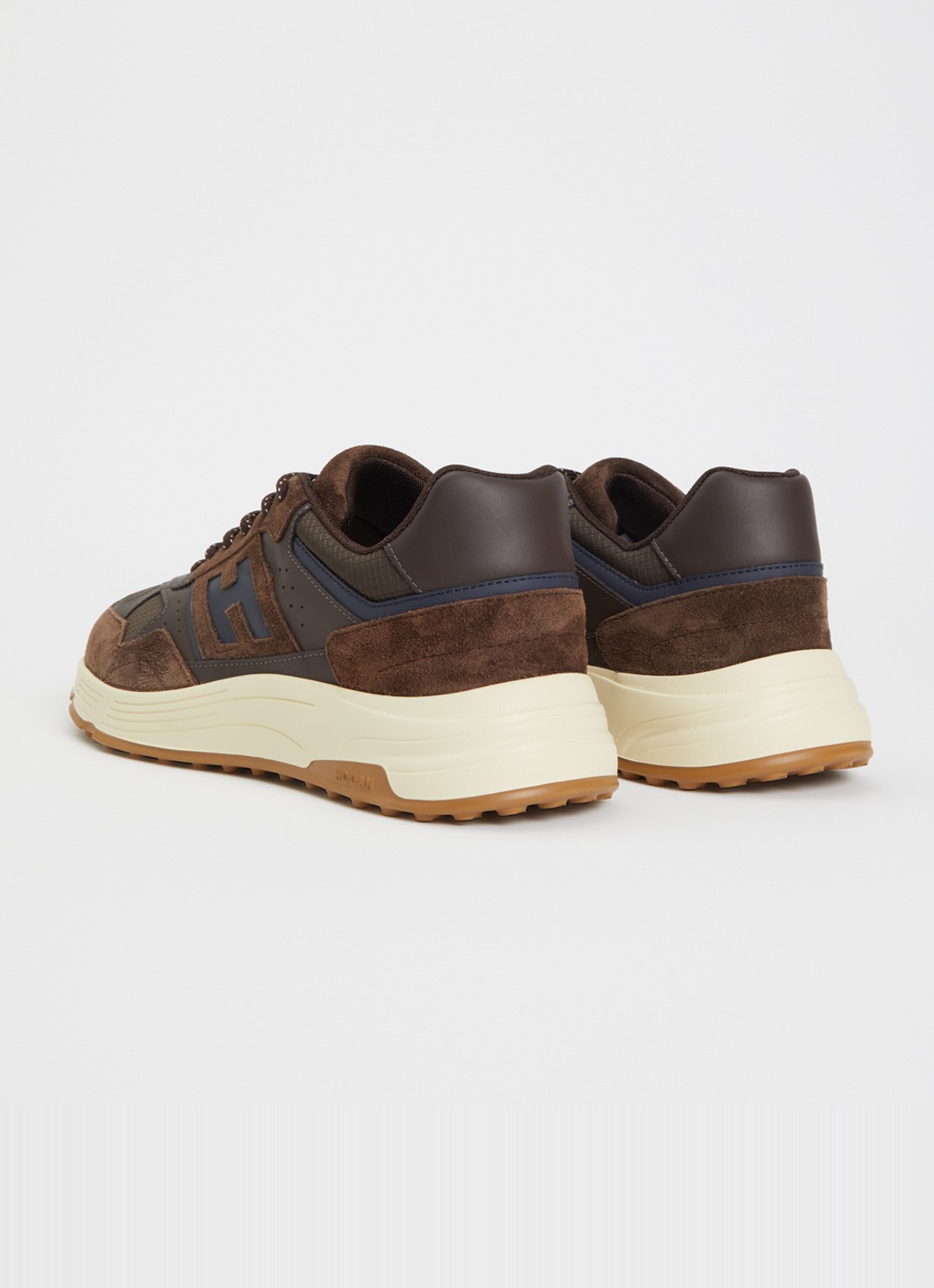 Hogan Hyperlight sneaker met mesh details - achterkant 6 bruin