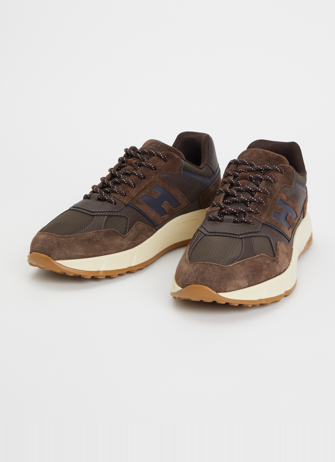 Hogan Hyperlight sneaker met mesh details - detail 2 bruin