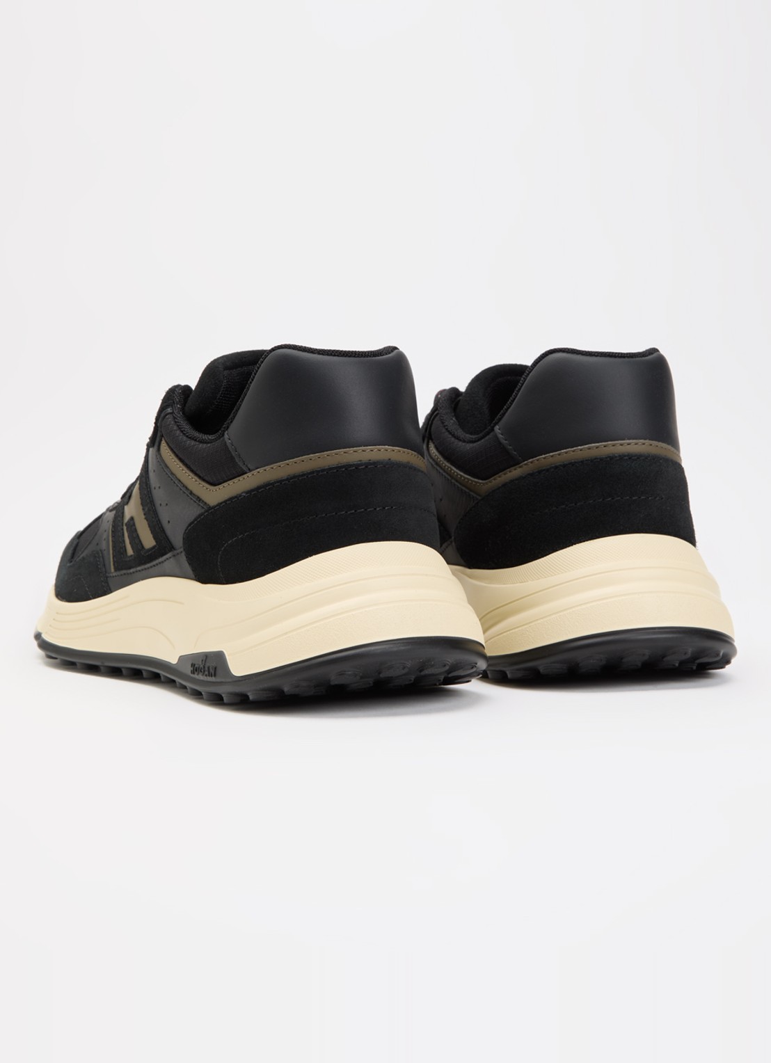 Hogan Hyperlight sneaker met suède details - achterkant donkerblauw
