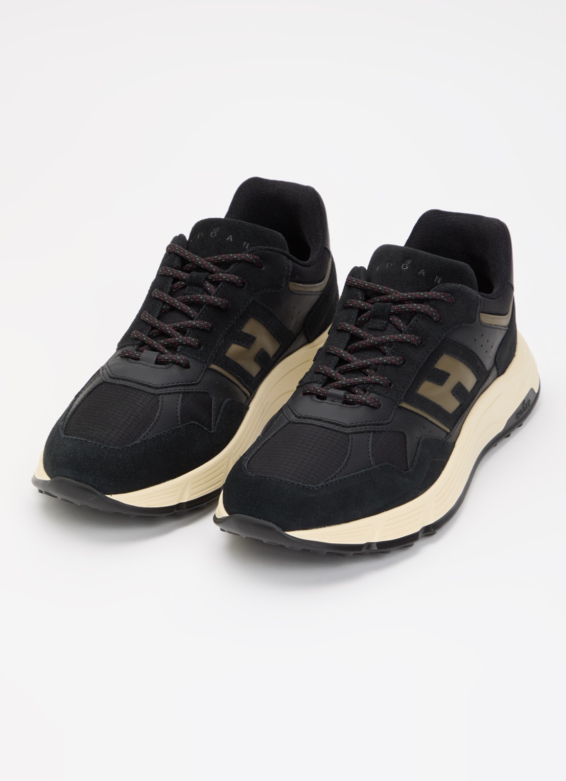 Hogan Hyperlight sneaker met suède details - detail 3 donkerblauw