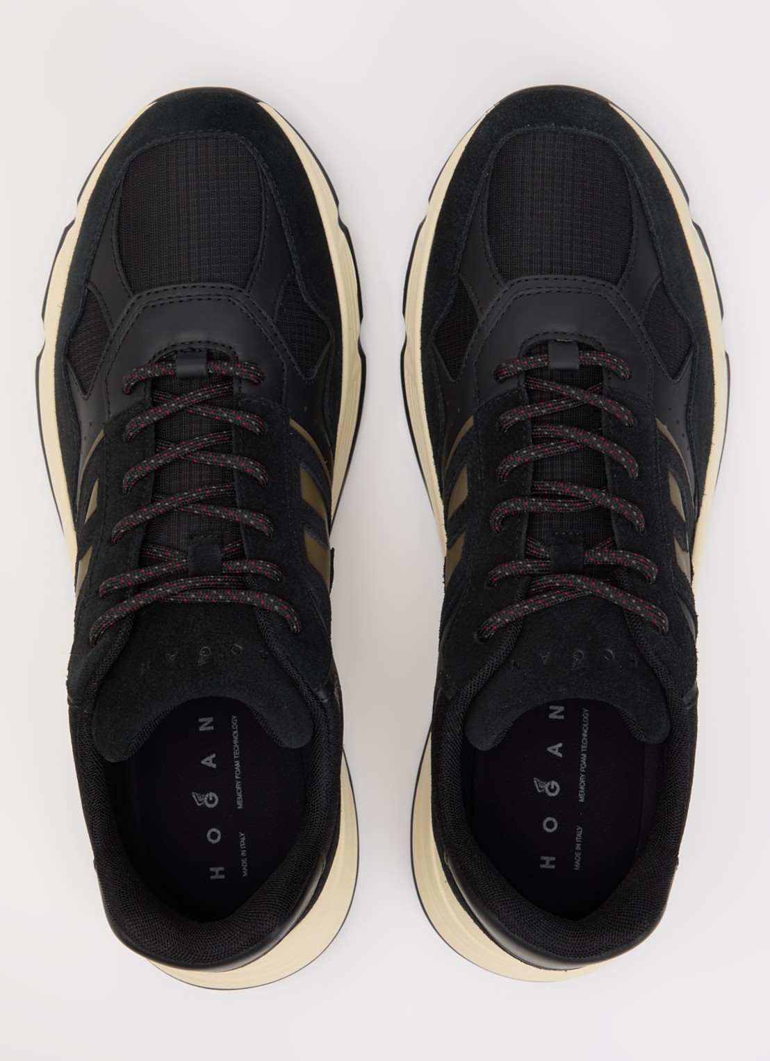 Hogan Hyperlight sneaker met suède details - detail 4 donkerblauw