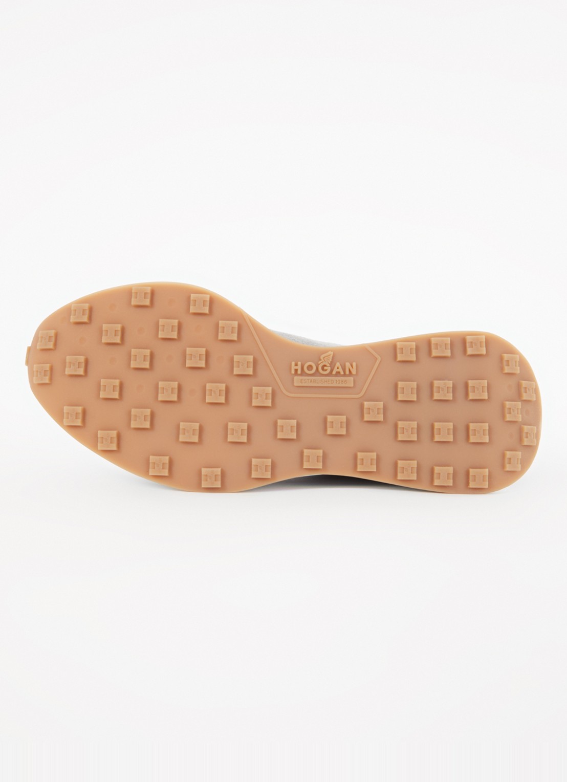 Hogan Hyperlight sneaker van leer met mesh details  - detail 6 grijs