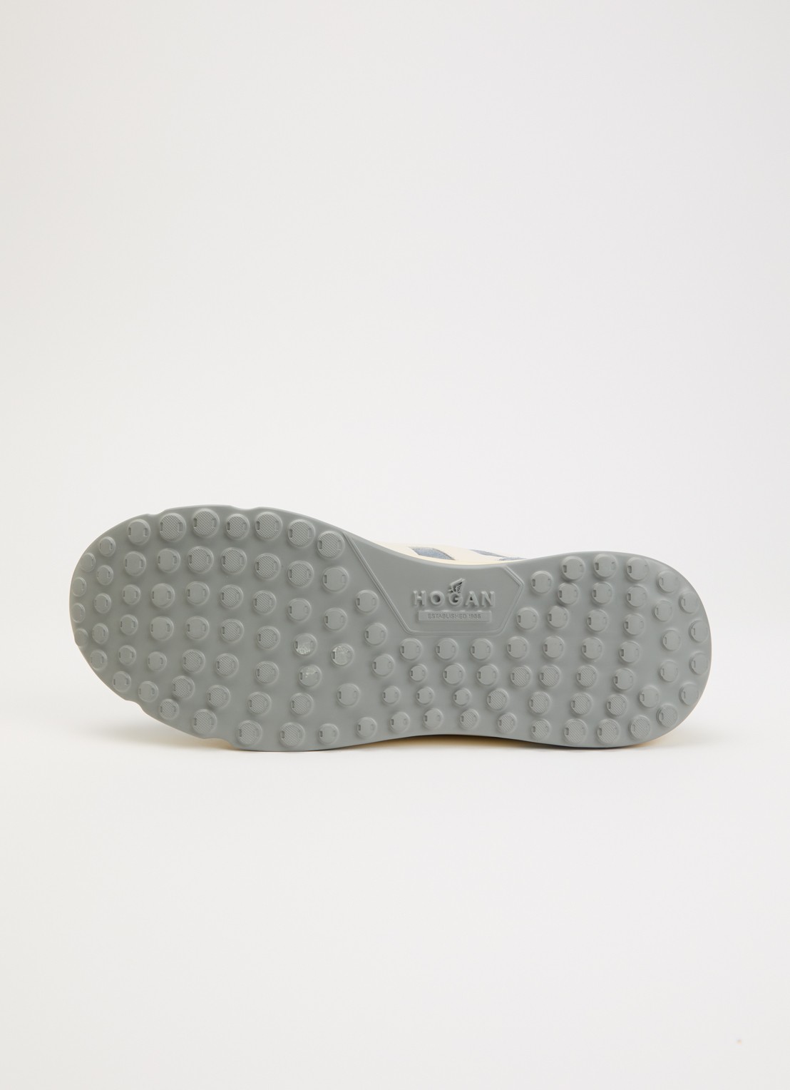 Hogan Hyperlight sneaker van suède met details van leer - detail 4 blauwgrijs
