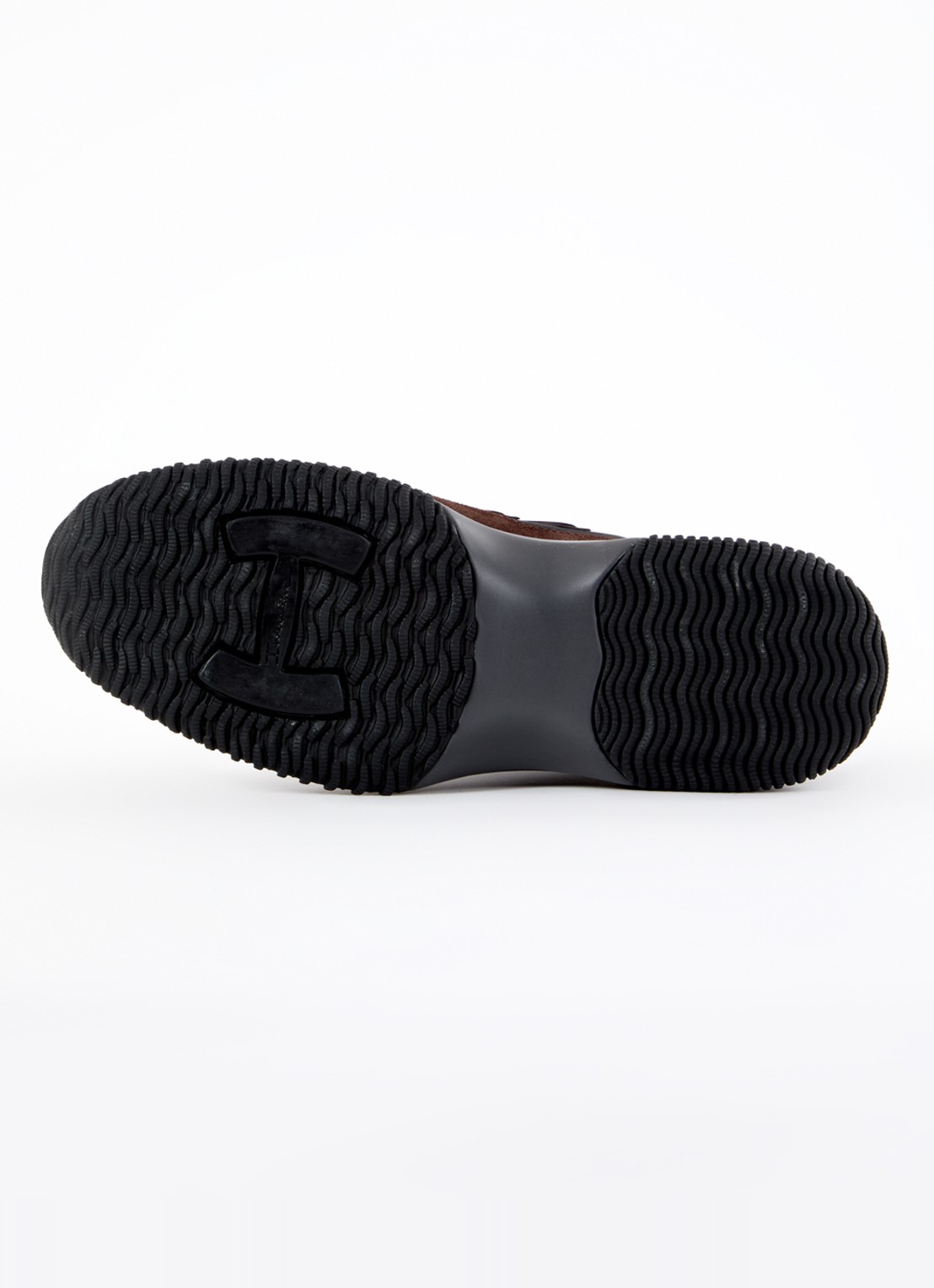 Hogan Interactive sneaker met suède en leren details - detail 6 zwart