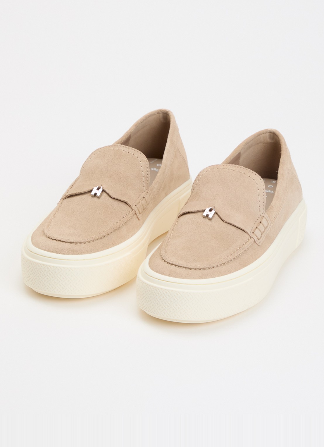 Hogan Mocassin van suède  - detail 4 naturel