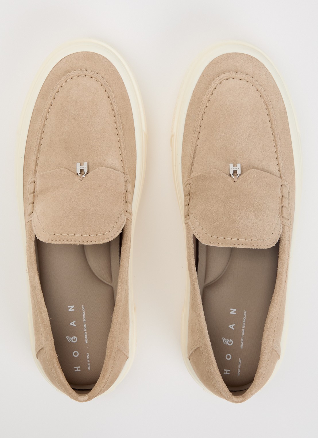Hogan Mocassin van suède  - detail 5 naturel