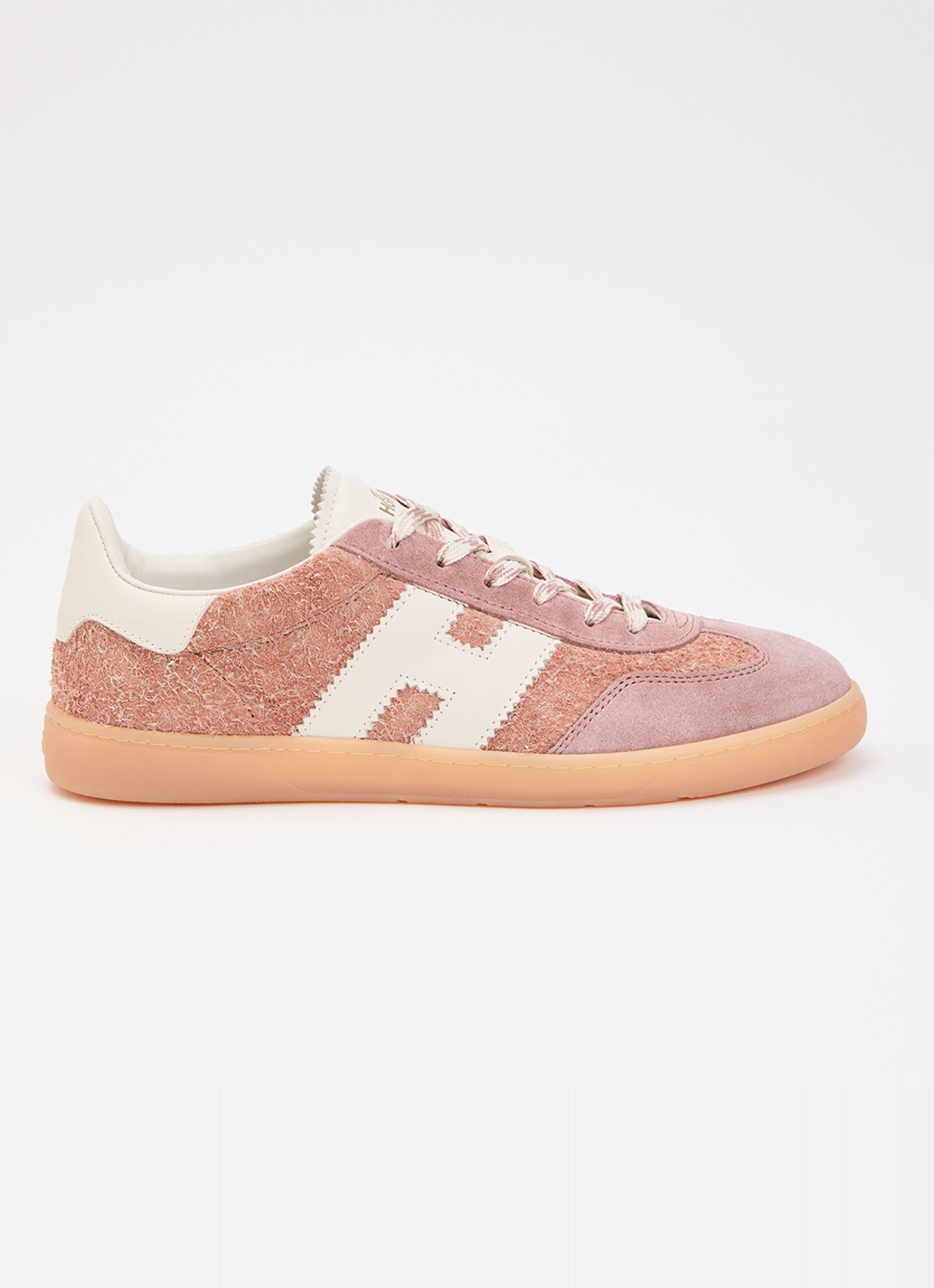 Hogan Sneaker met suède details - voorkant 2 lichtroze