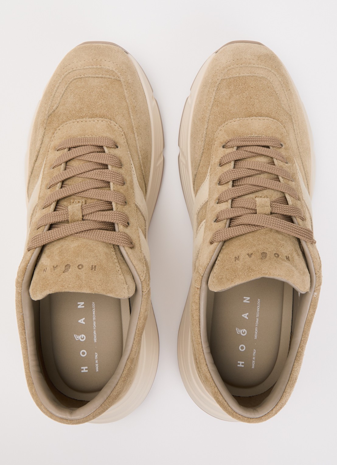 Hogan Sneaker van suède - detail 4 beige