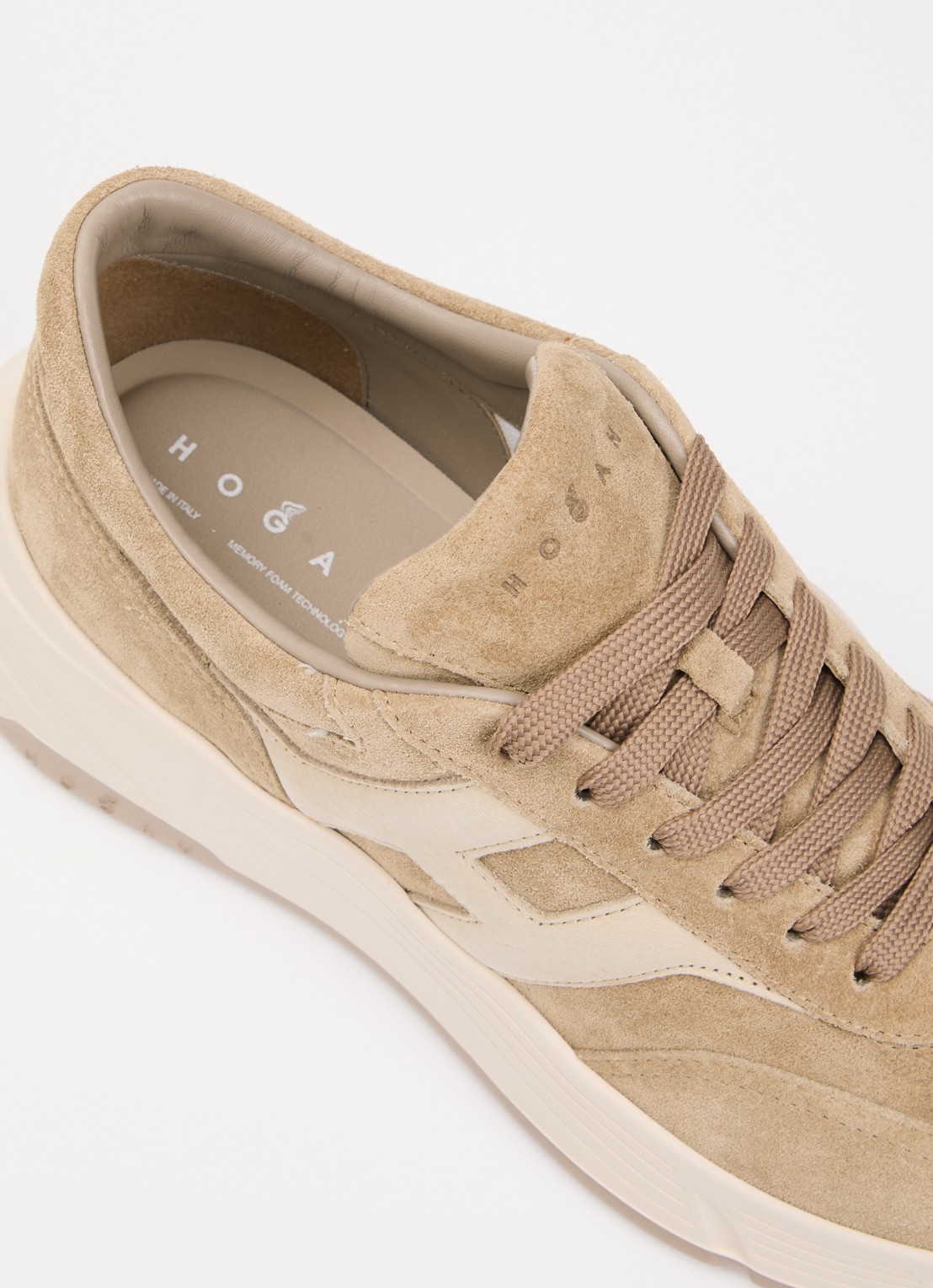 Hogan Sneaker van suède - detail 6 beige