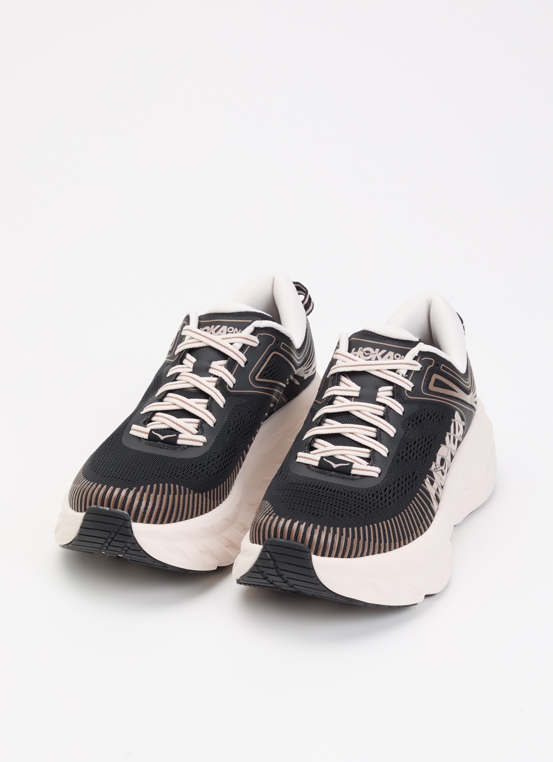 HOKA Bondi 7 sneaker met logo  - detail zwart