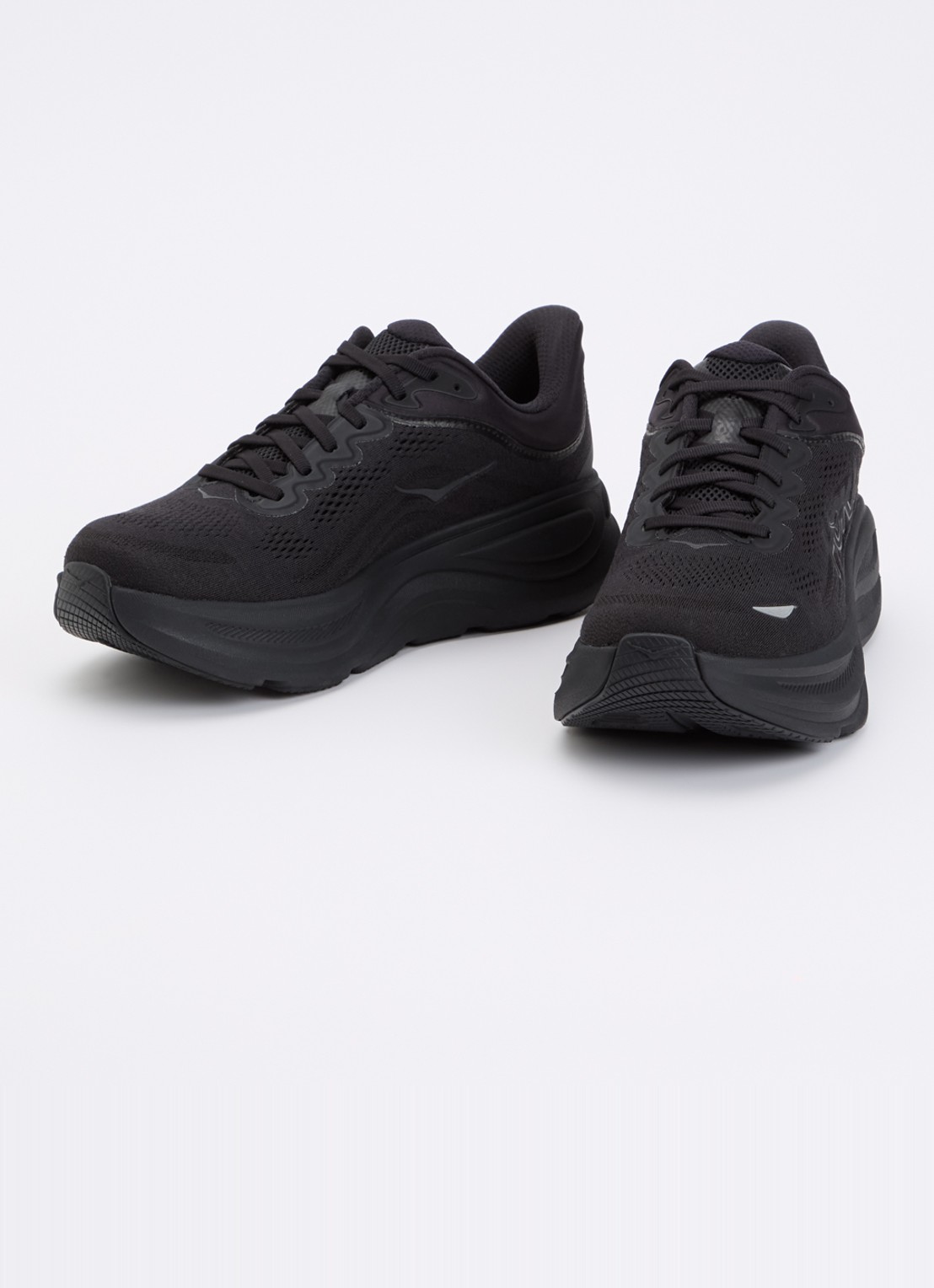 HOKA Bondi 9 hardloopschoen met mesh details - detail 8 zwart