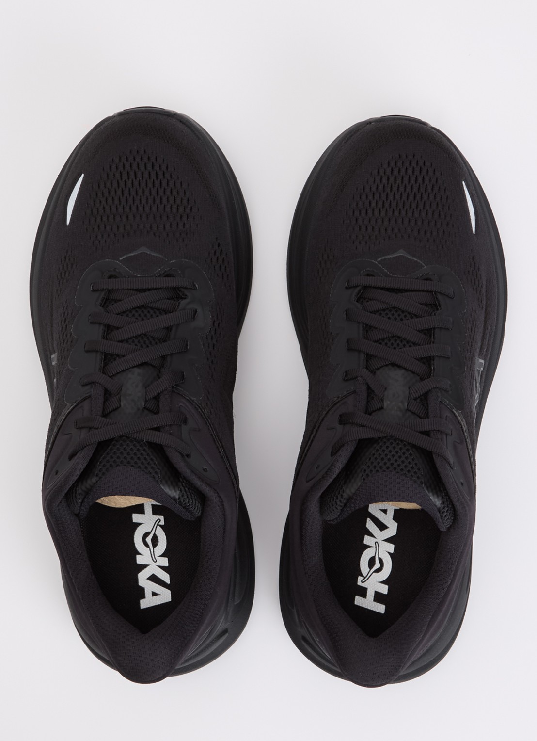 HOKA Bondi 9 hardloopschoen met mesh details - detail 9 zwart