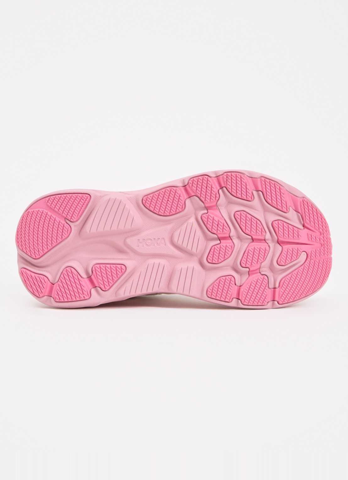 HOKA Clifton 10 hardloopschoen met gebreid bovenwerk en logo - detail 3 roze