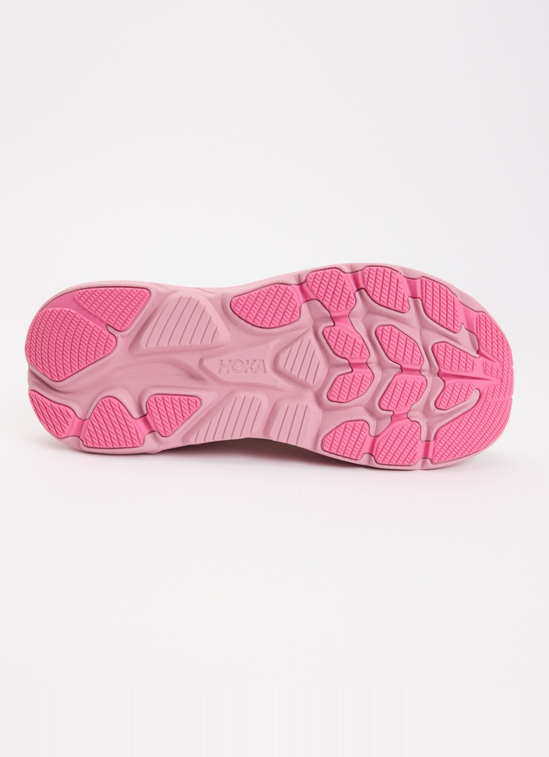 HOKA Clifton 10 hardloopschoen met gebreid bovenwerk en logo - detail 3 creme