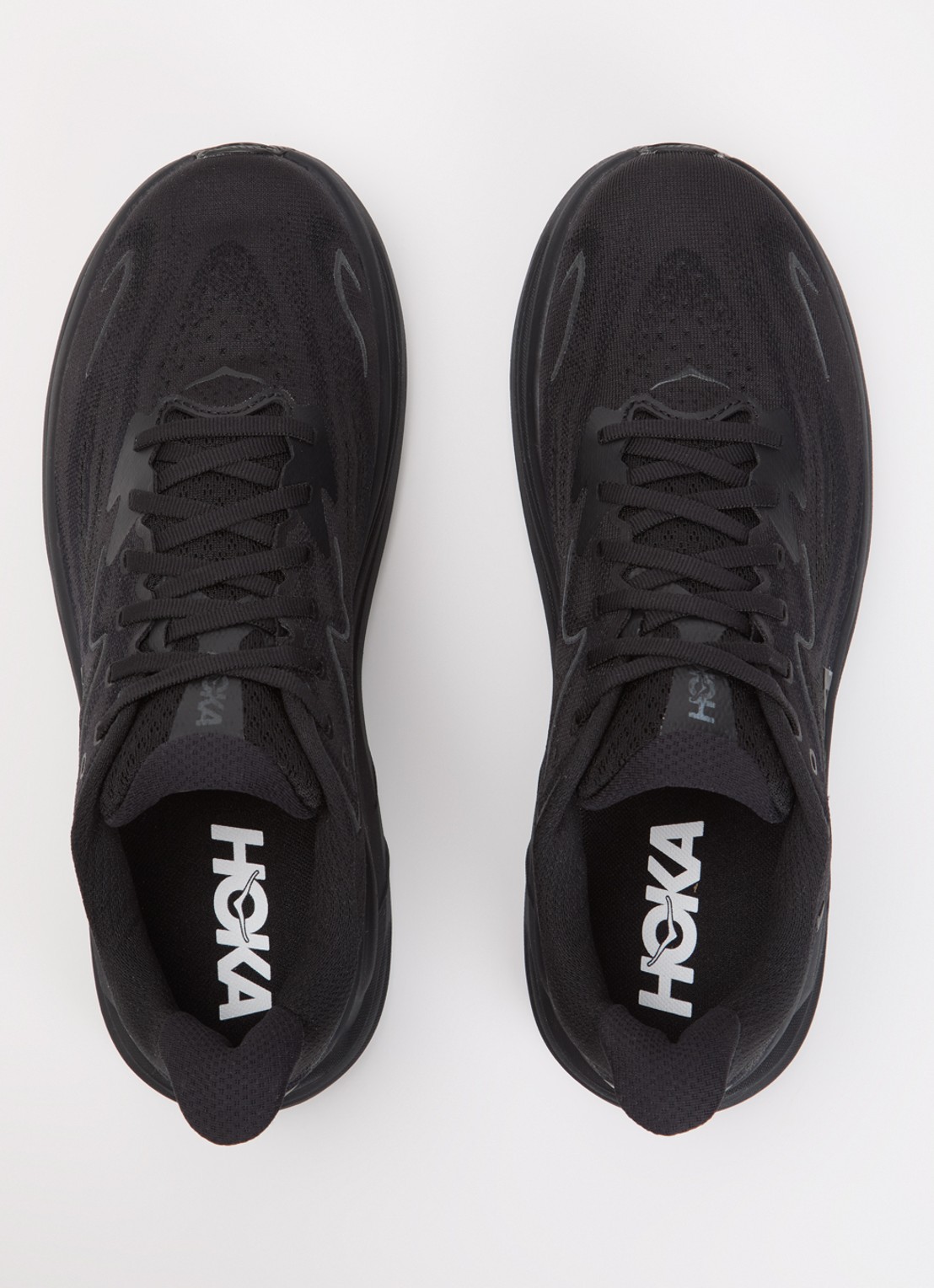HOKA Clifton 10 sneaker met mesh details - detail 4 zwart