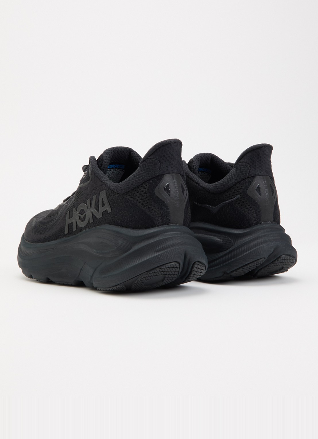 HOKA Clifton 10 sneaker met mesh details - achterkant zwart