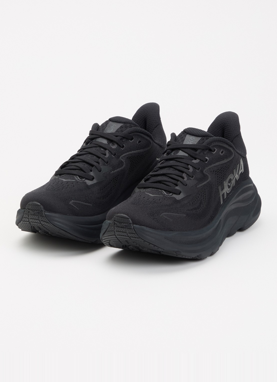 HOKA Clifton 10 sneaker met mesh details - detail 3 zwart