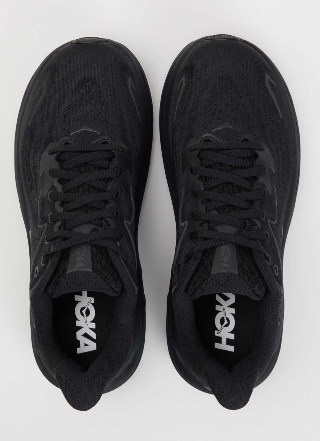 HOKA Clifton 10 sneaker met mesh details - detail 4 zwart