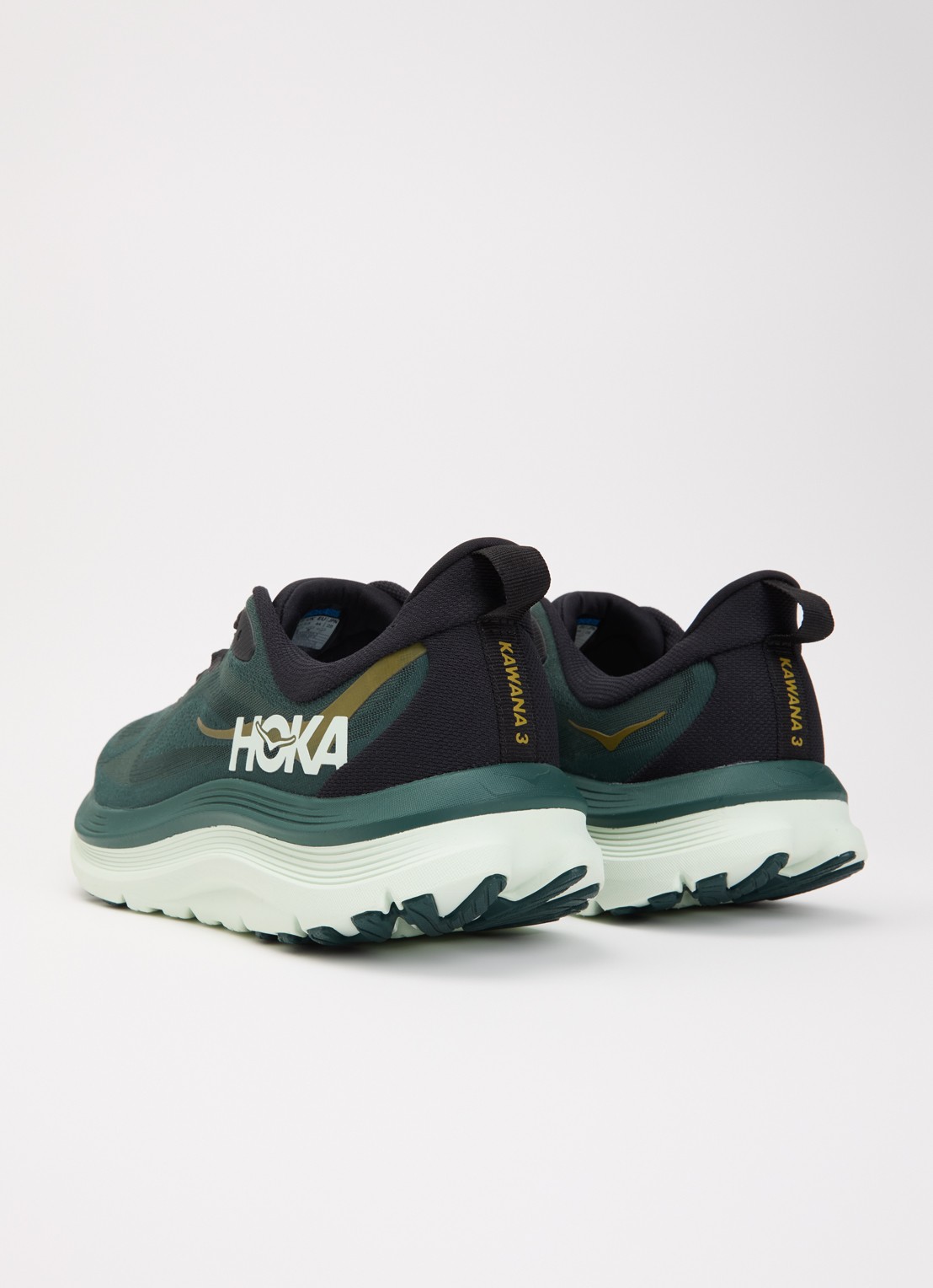 HOKA Kawana 3 sneaker van mesh met logo - achterkant 5 groen