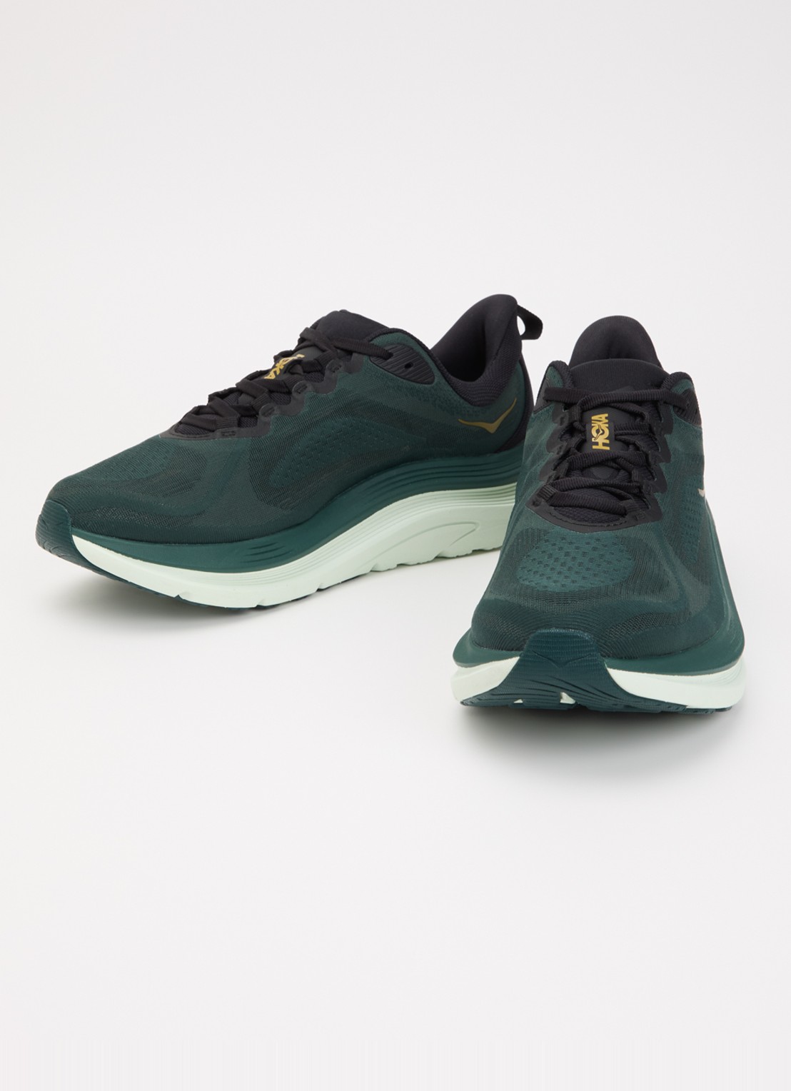 HOKA Kawana 3 sneaker van mesh met logo - detail groen