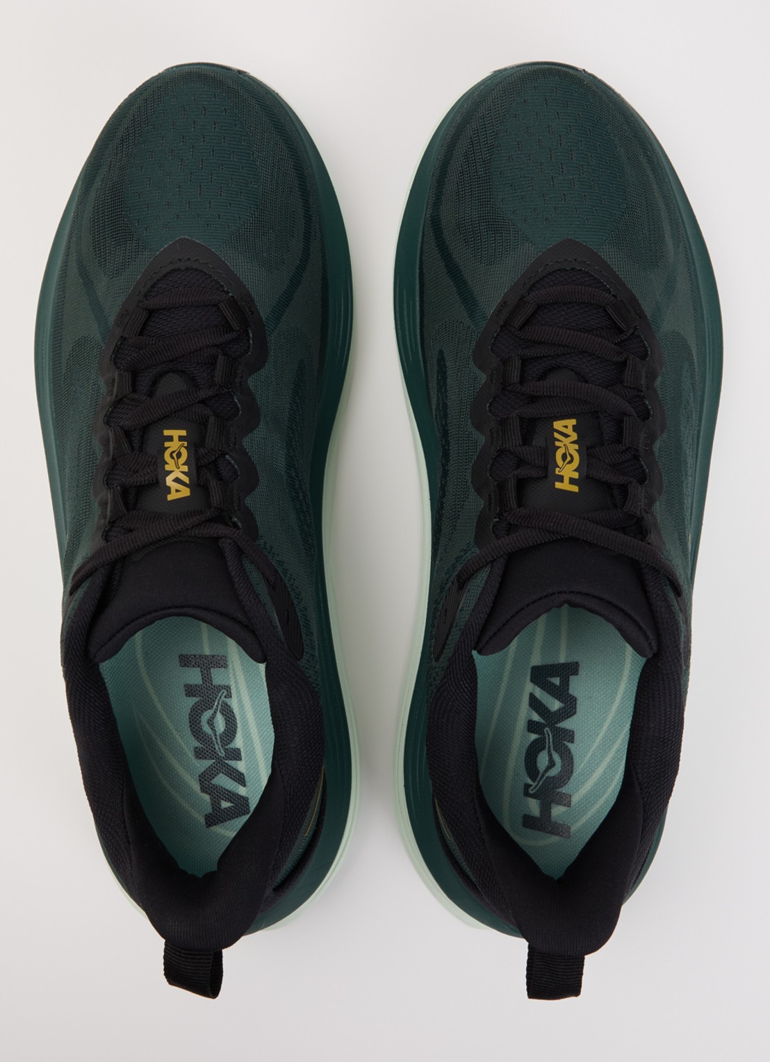 HOKA Kawana 3 sneaker van mesh met logo - detail 2 groen