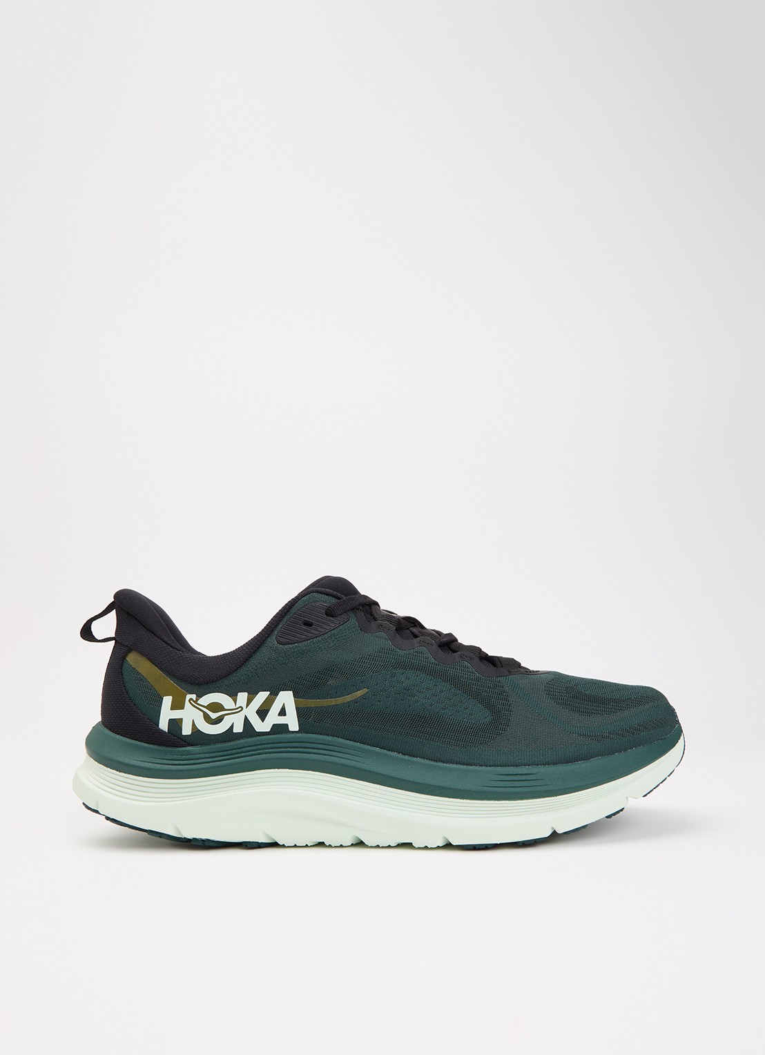 HOKA Kawana 3 sneaker van mesh met logo - voorkant 4 groen