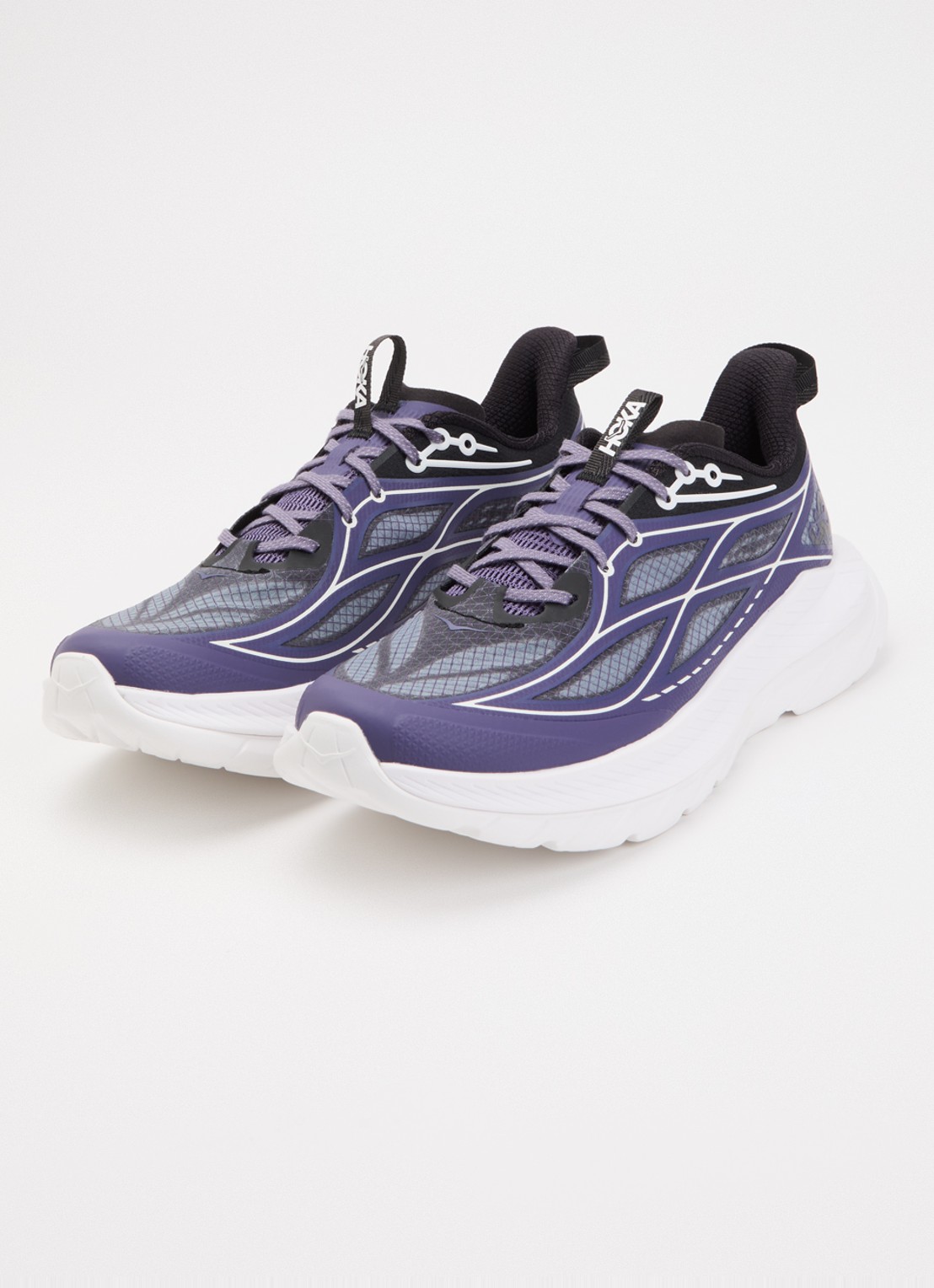 HOKA Mach Remastered sneaker met details van mach - detail paars