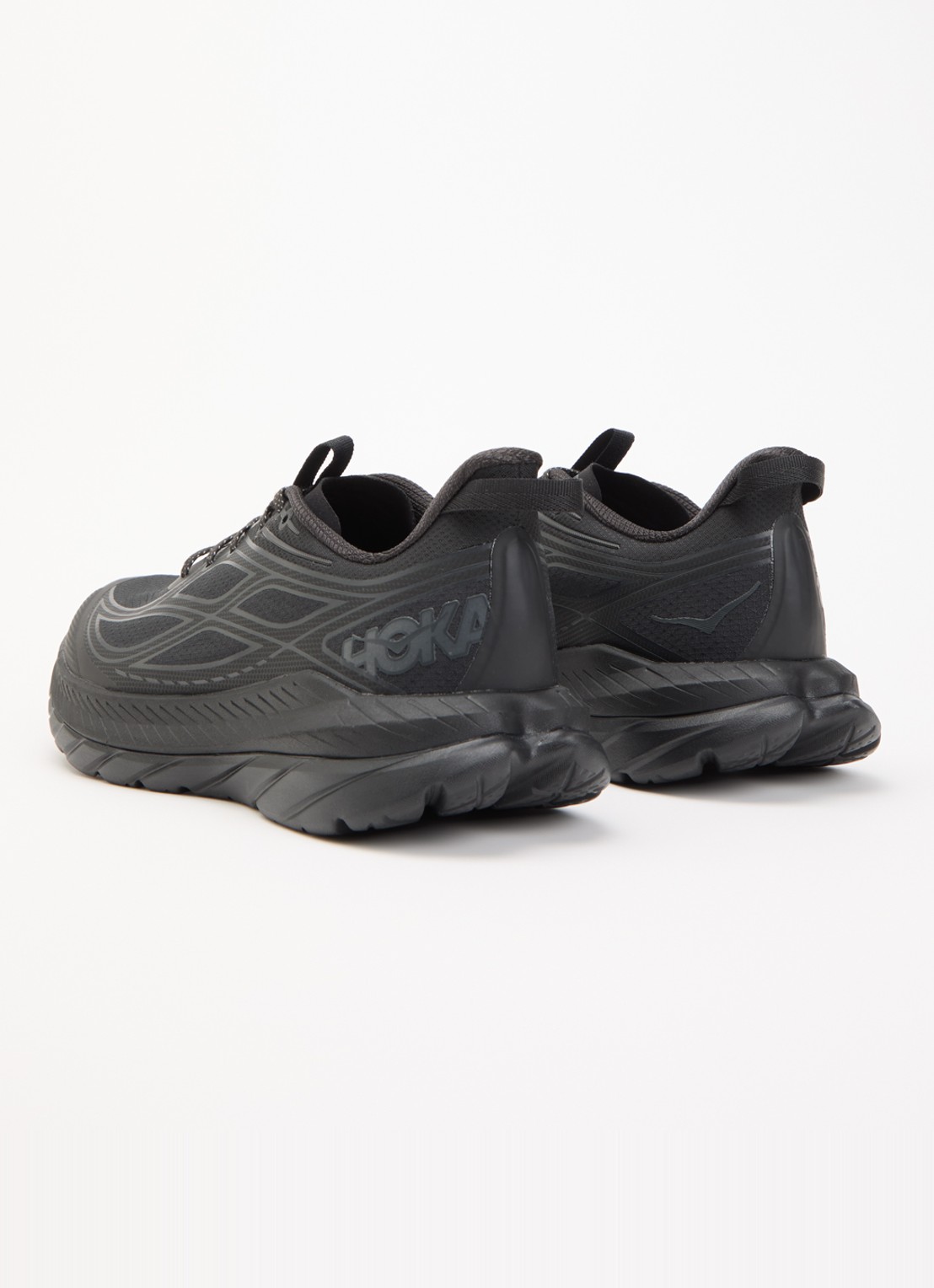 HOKA Mach Remastered sneaker met mesh details - achterkant zwart