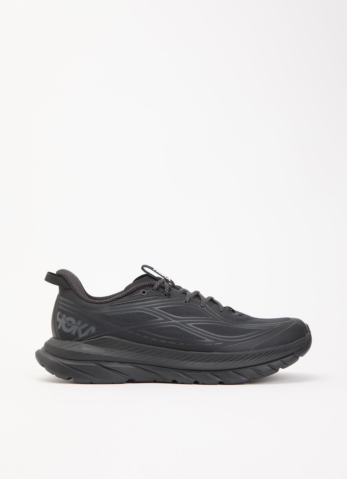 HOKA Mach Remastered sneaker met mesh details - voorkant 2 zwart