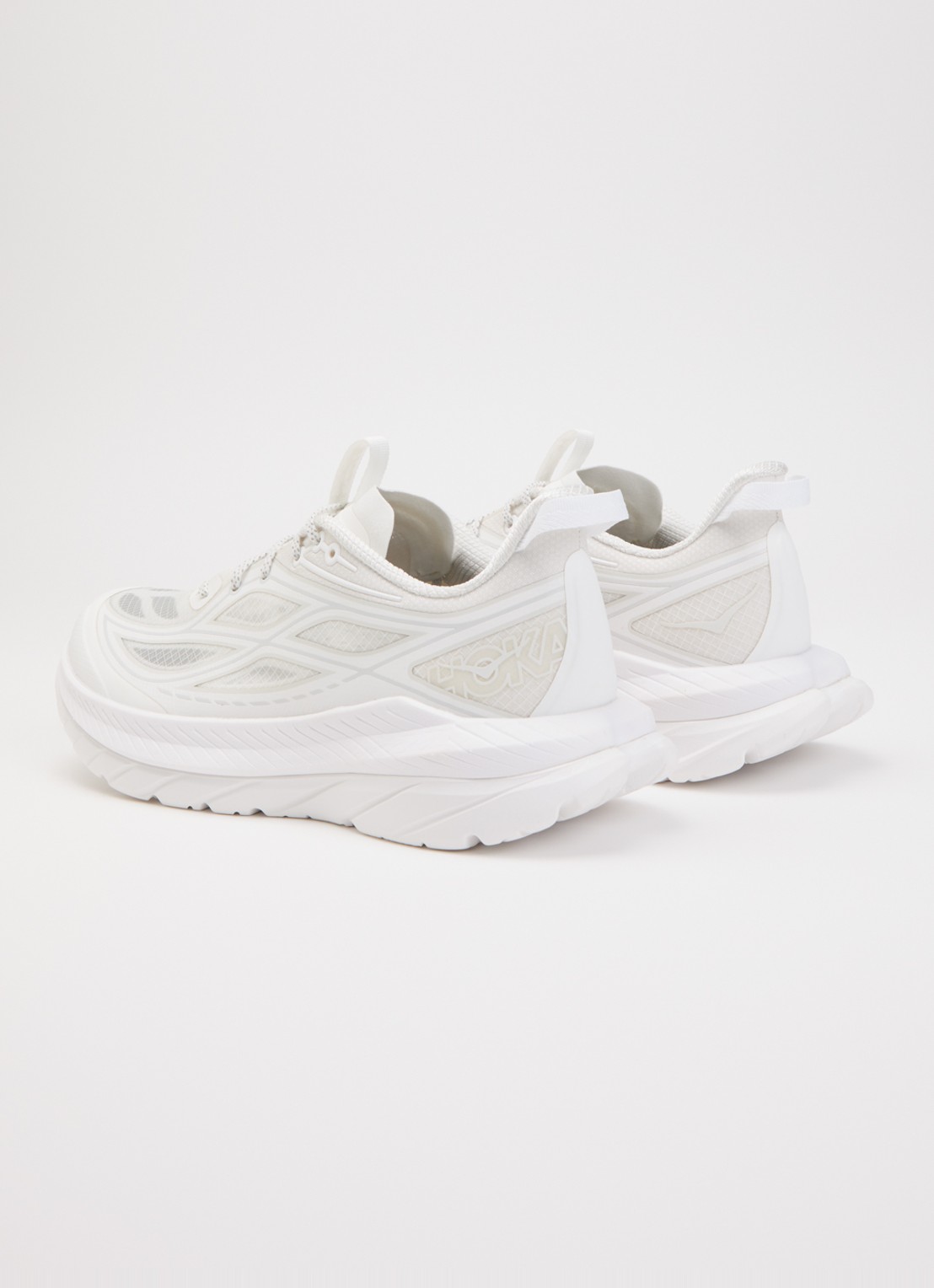 HOKA Mach Remastered sneaker met mesh details - achterkant wit