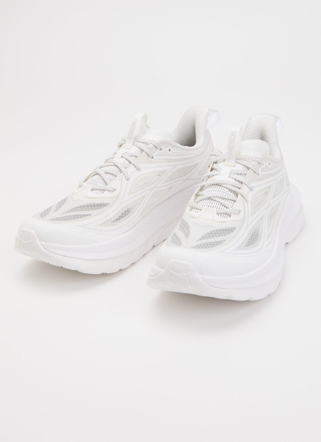 HOKA Mach Remastered sneaker met mesh details - detail 2 wit