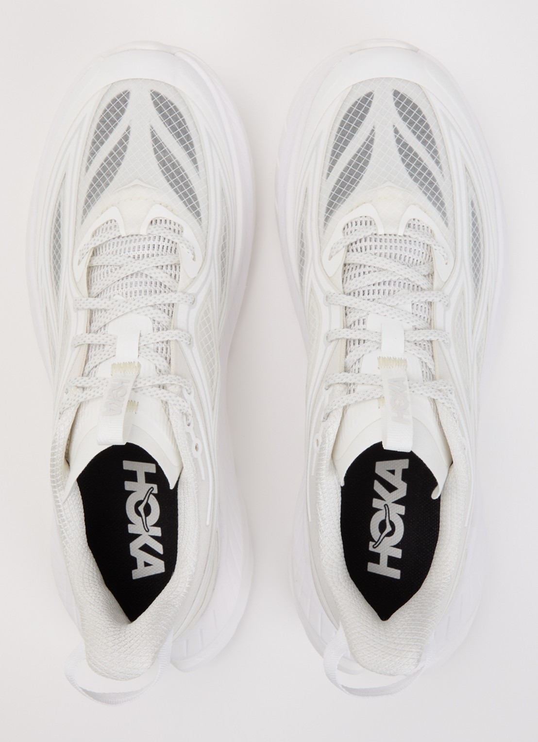 HOKA Mach Remastered sneaker met mesh details - detail 3 wit