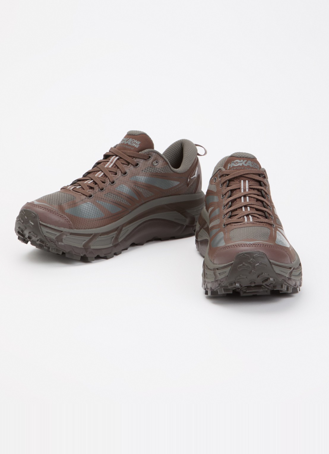HOKA Mafate Speed 2 sneaker met mesh details - detail 3 donkergrijs