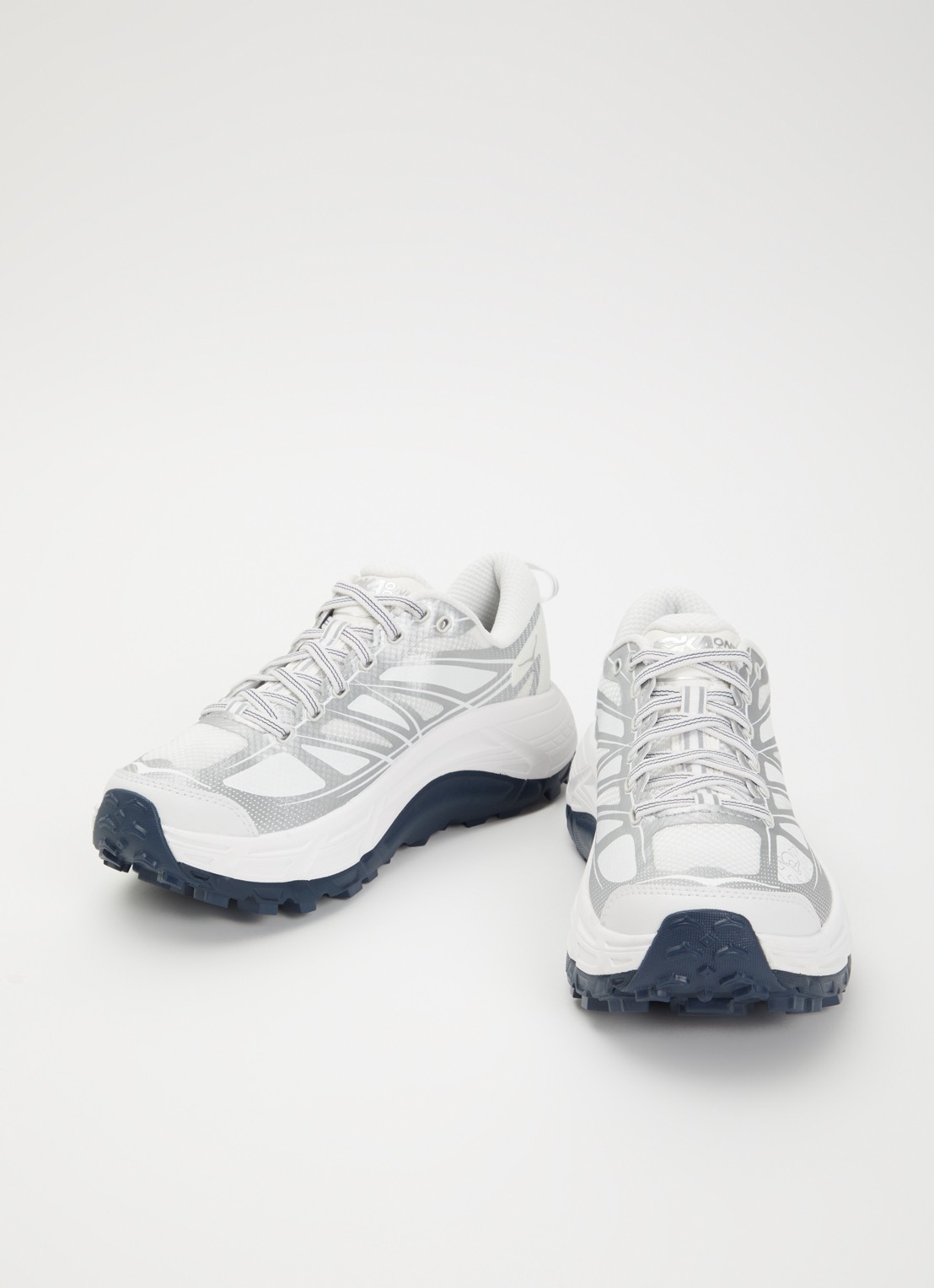 HOKA Mafate Speed 2 sneaker met mesh details - detail 3 zilver