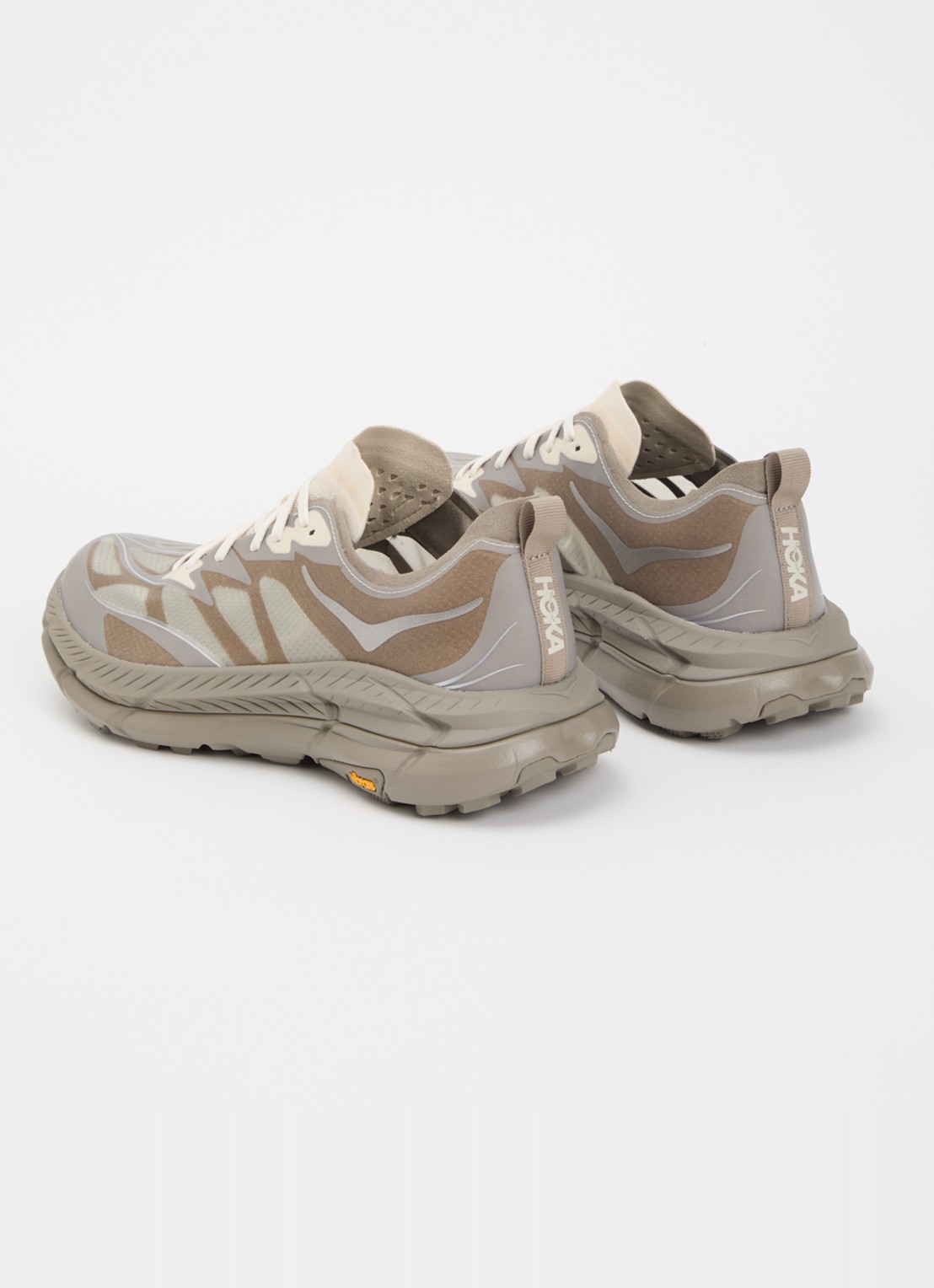 HOKA Mafate Speed 4 Lite sneaker met details van mesh - achterkant 5 beige