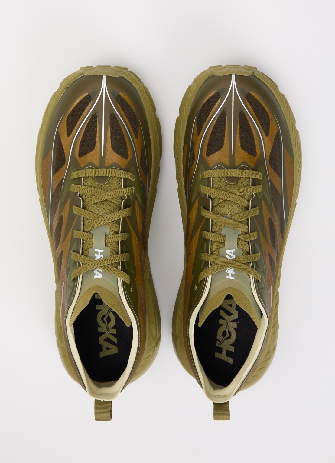 HOKA Mafate Speed 4 Lite sneaker met details van mesh - detail 4 mosgroen