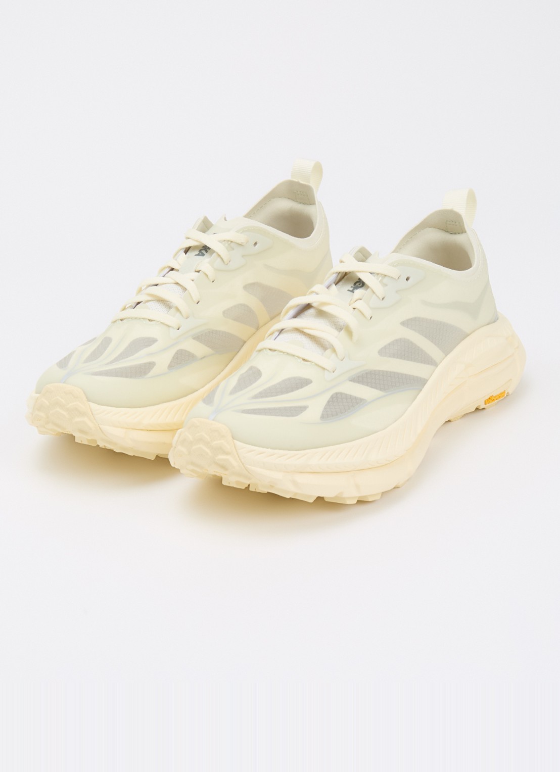 HOKA Mafate Speed 4 Lite sneaker met details van mesh - detail 2 vanillegeel