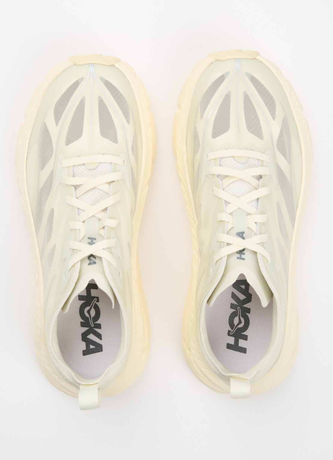 HOKA Mafate Speed 4 Lite sneaker met details van mesh - detail 3 vanillegeel