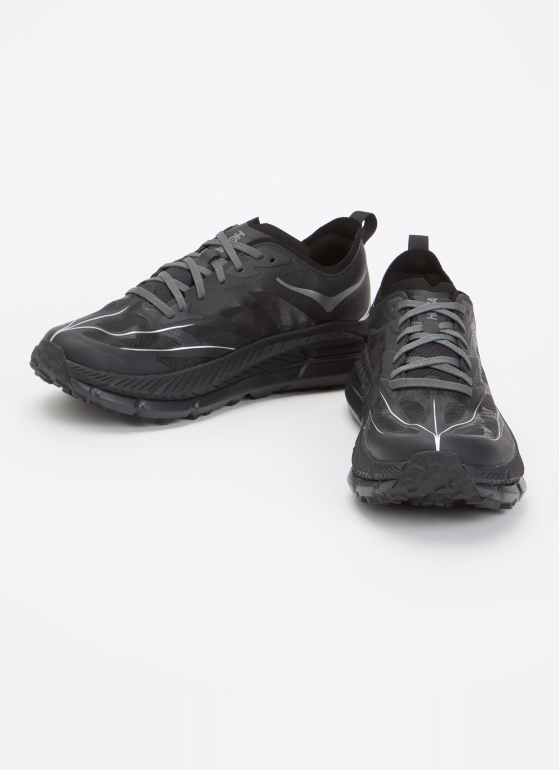 HOKA Mafate Speed 4 Lite sneaker met mesh details - detail 2 zwart