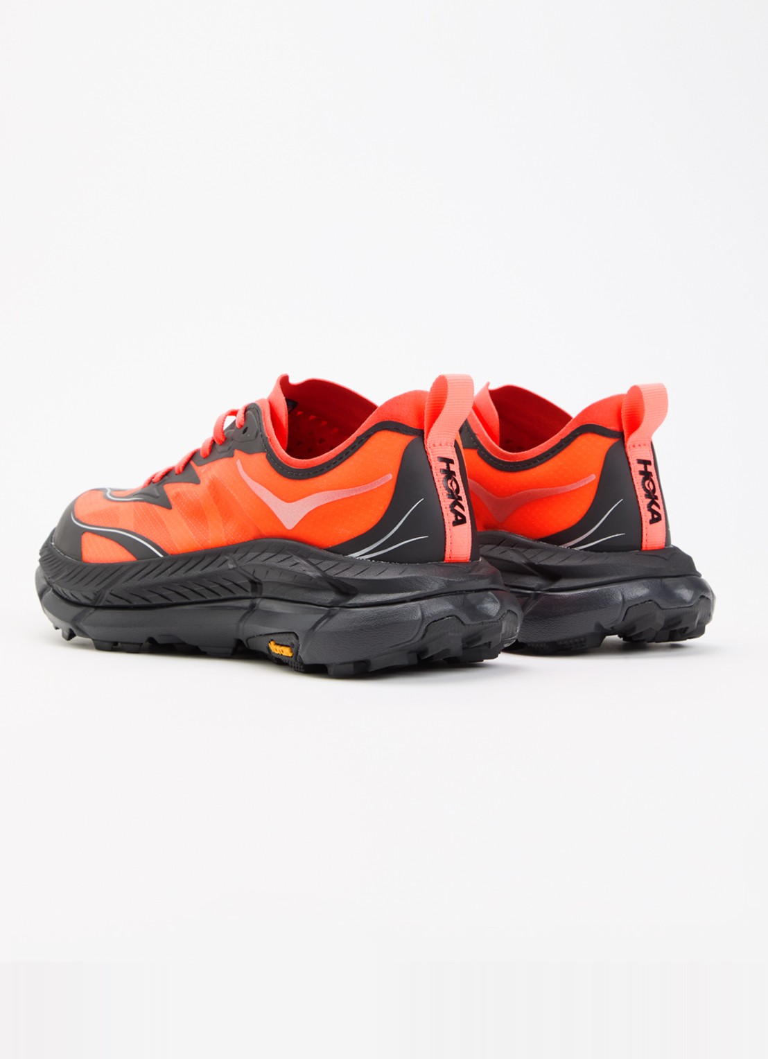 HOKA Mafate Speed 4 Lite sneaker met mesh details - achterkant 5 orange