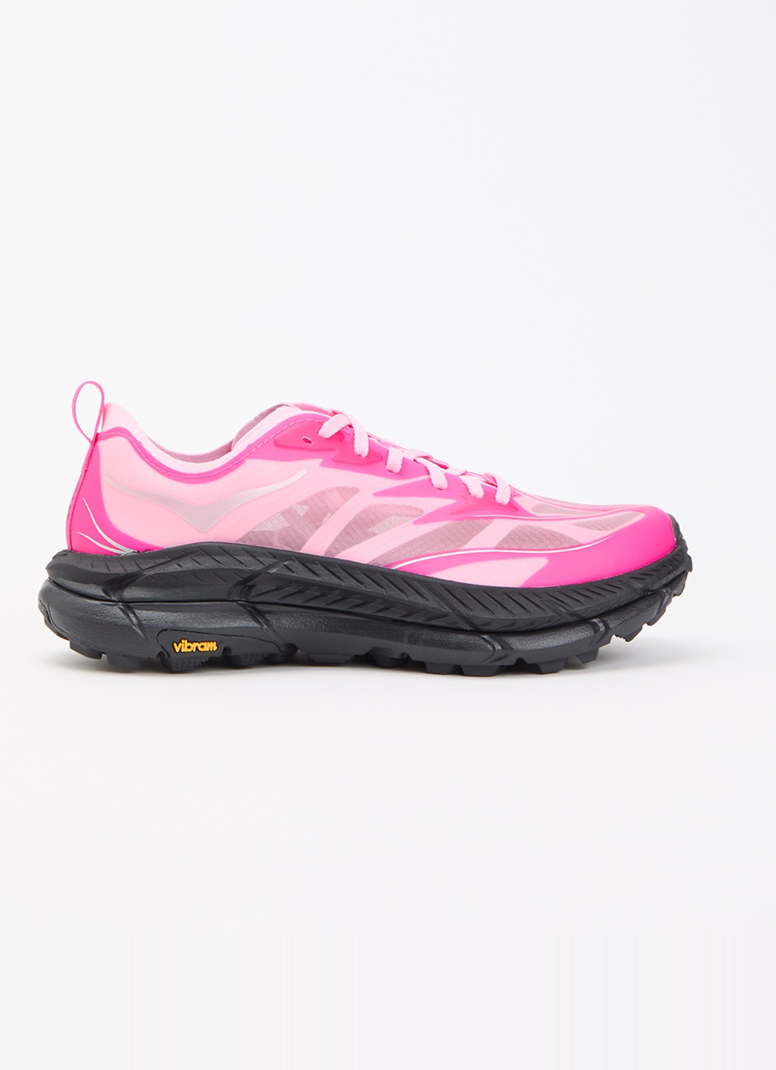 HOKA Mafate Speed 4 Lite sneaker met mesh details - voorkant 5 roze