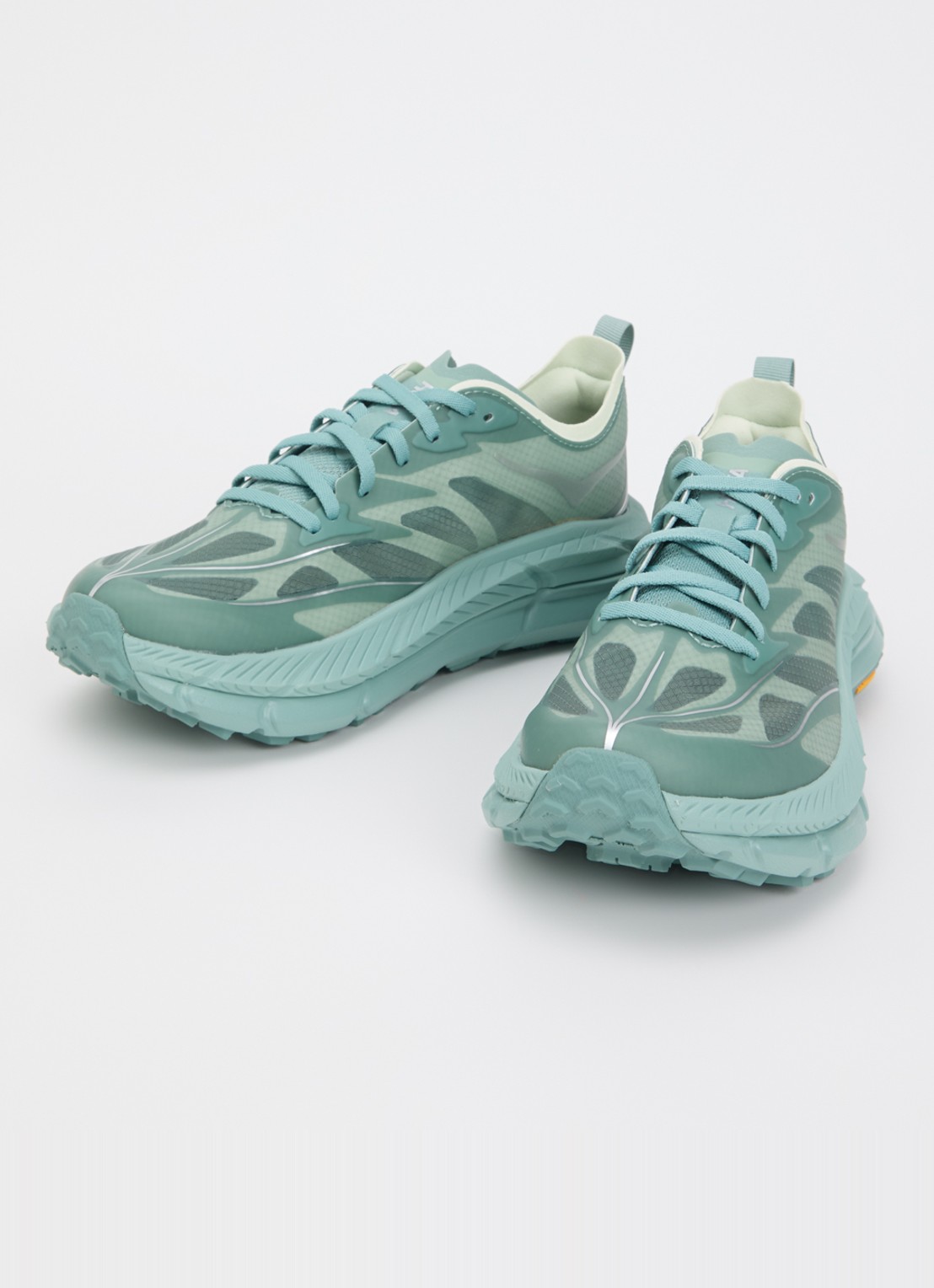 HOKA Mafate Speed 4 Lite sneaker van mesh - detail 3 zeegroen