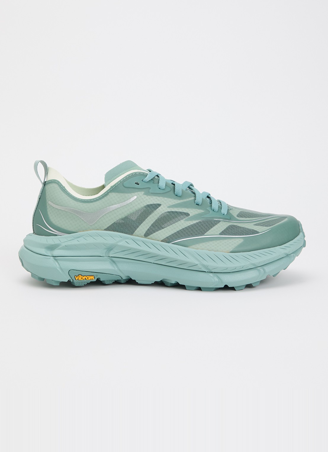 HOKA Mafate Speed 4 Lite sneaker van mesh - voorkant 2 zeegroen