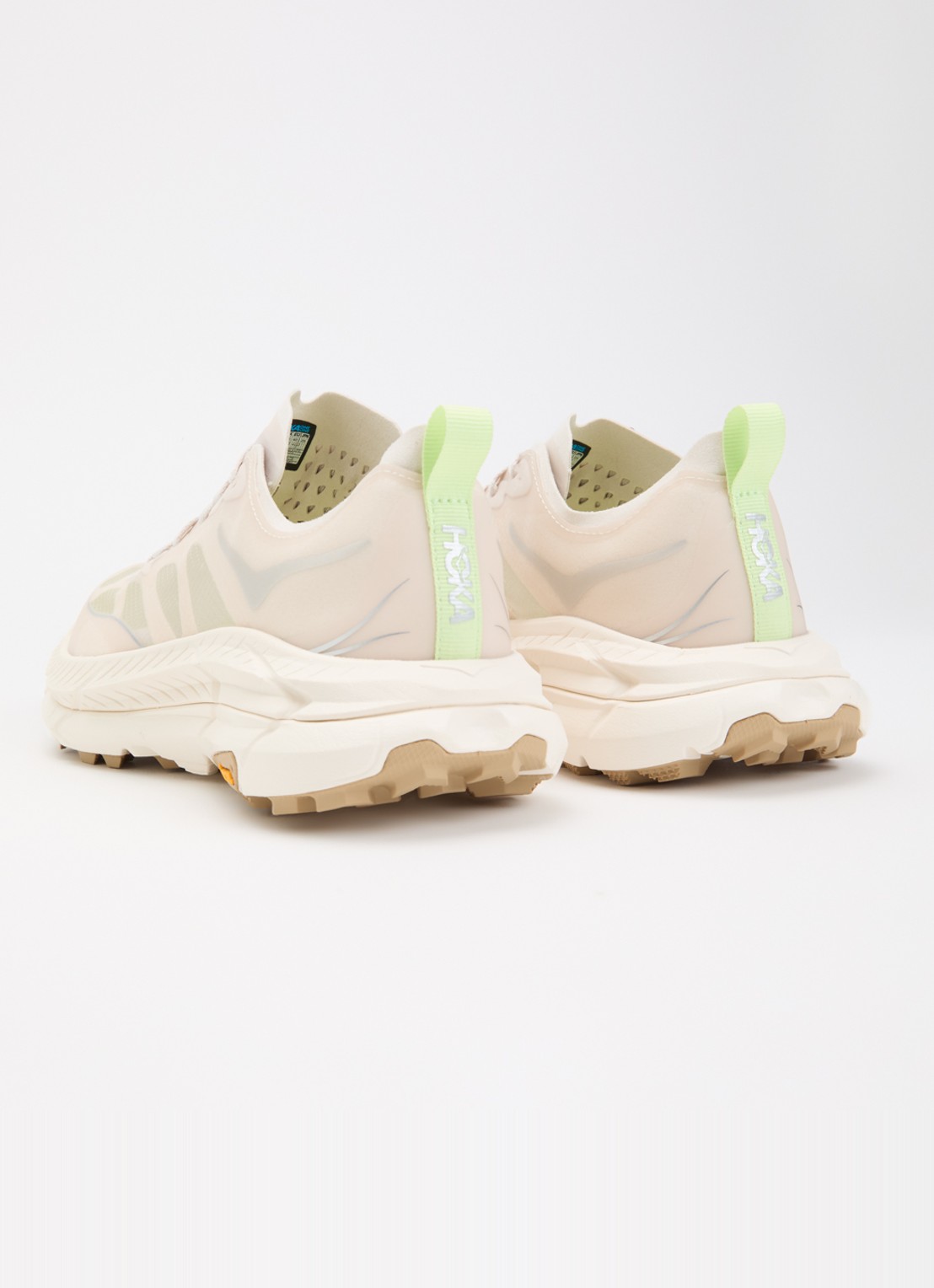 HOKA Mafate Speed 4 Lite sneaker van mesh - achterkant creme