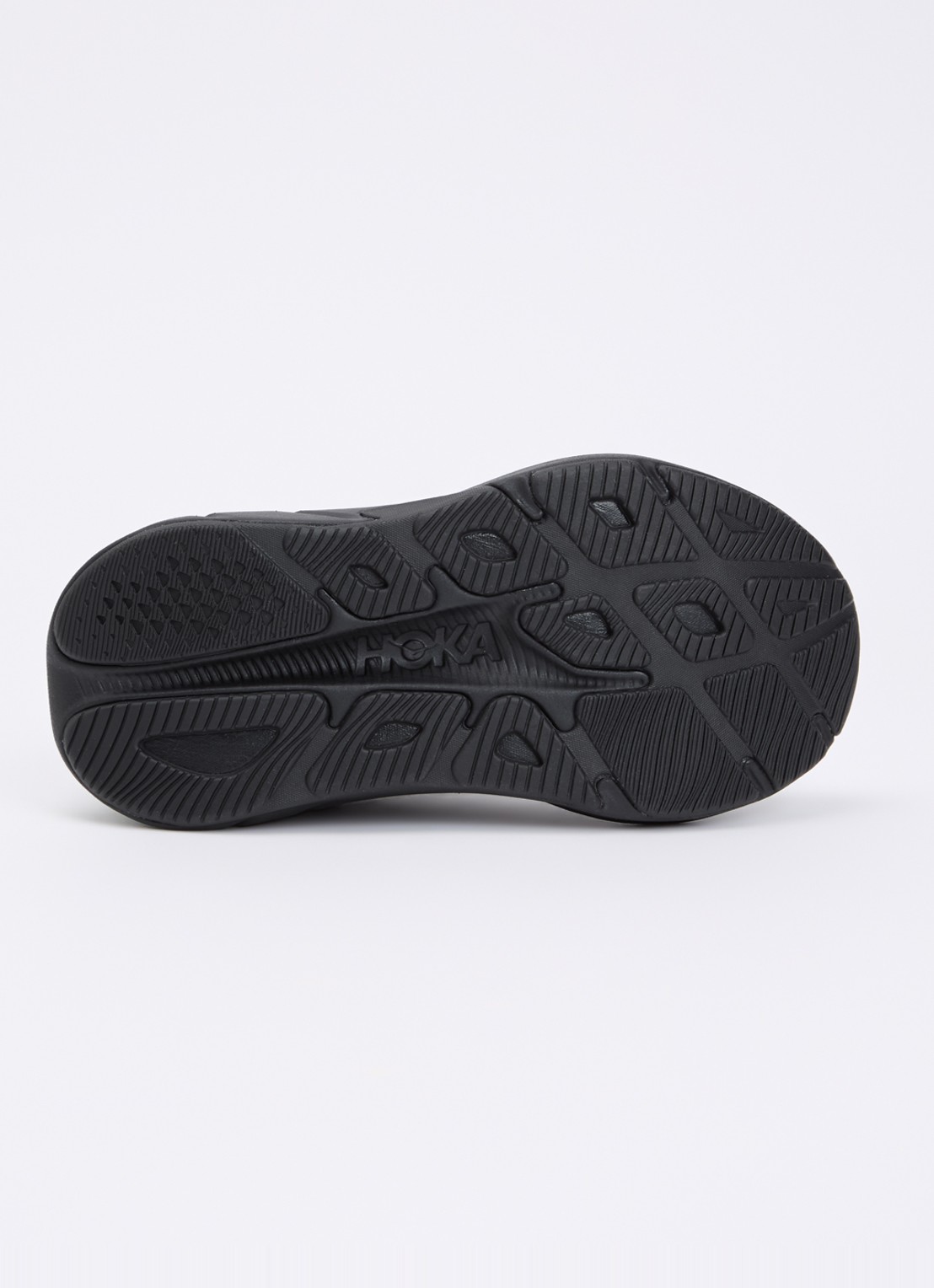 HOKA Rincon 4 hardloopschoen met gebreid bovenwerk en logo - detail 6 zwart