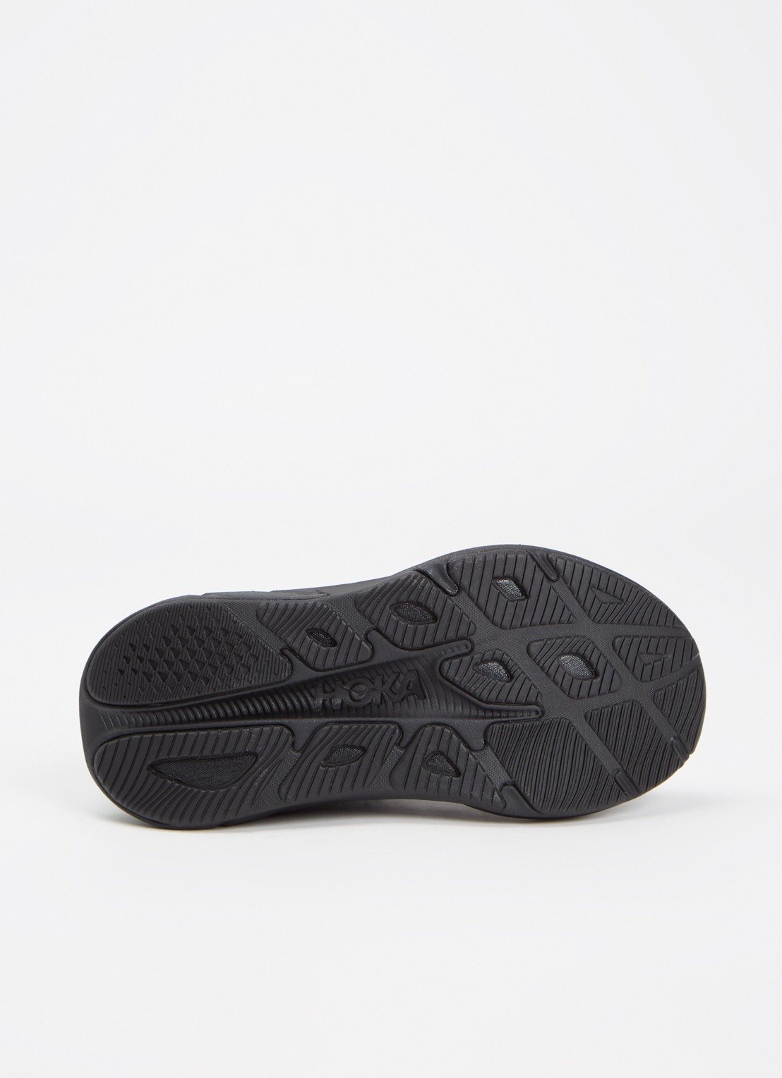 HOKA Rincon 4 hardloopschoen met gebreid bovenwerk en logo - detail 7 zwart