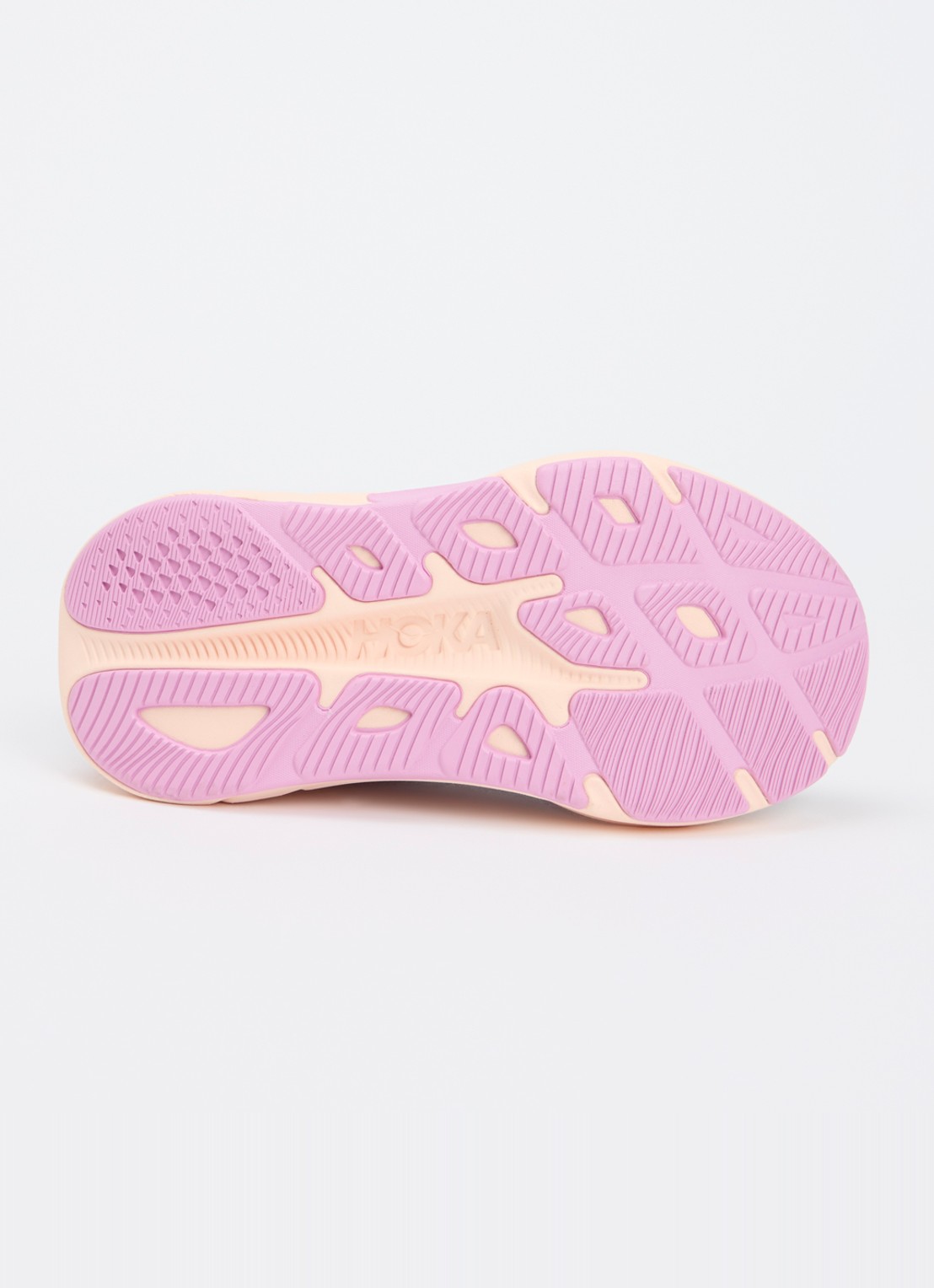 HOKA Rincon 4 hardloopschoen met gebreid bovenwerk en logo - detail 2 fuchsia