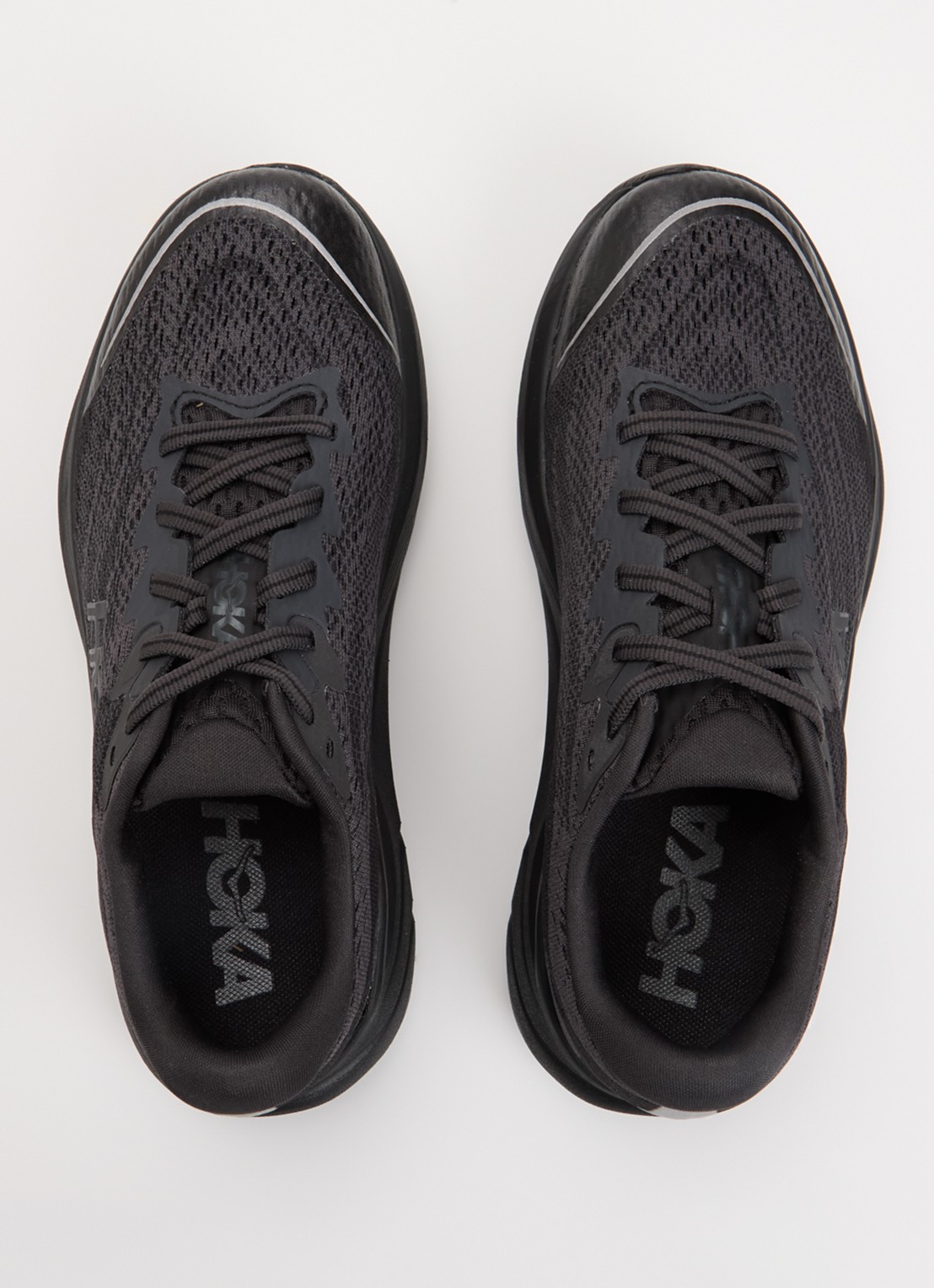 HOKA Rincon 4 sneaker met gebreid bovenwerk en logo - detail 2 zwart